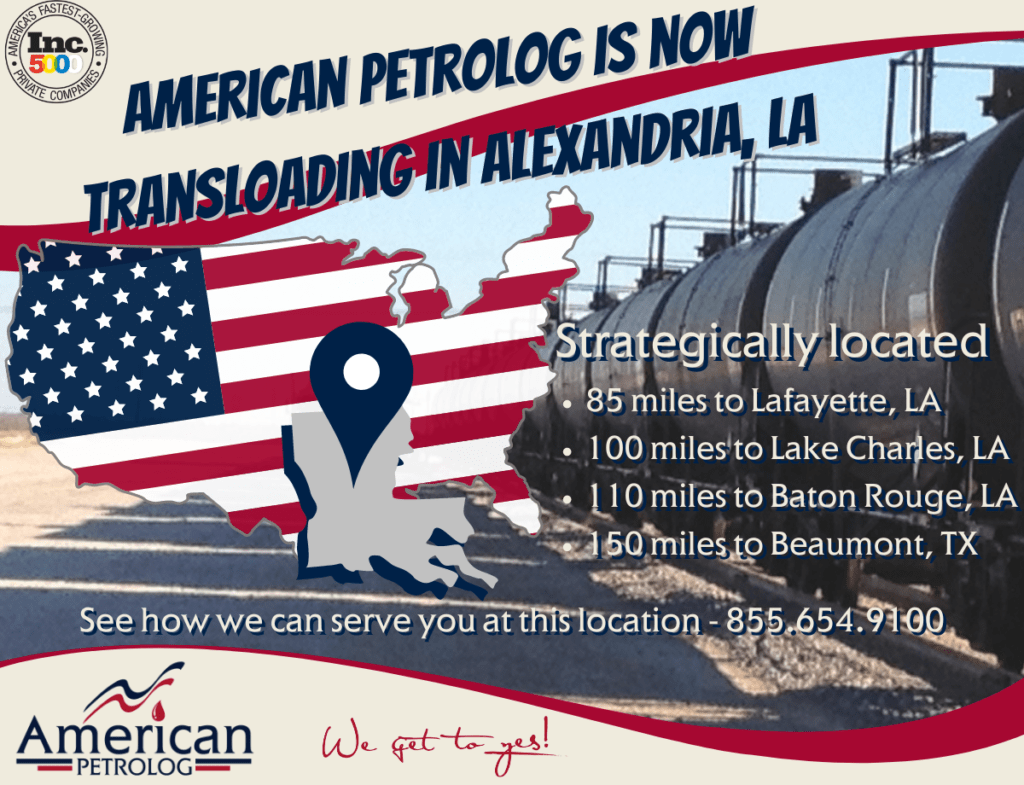 American Petrolog Adds Central Louisiana Transloading Facility